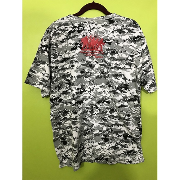 Code V Red SEMPER FI Geo Pure Cotton T Shirt L - Picture 2 of 6